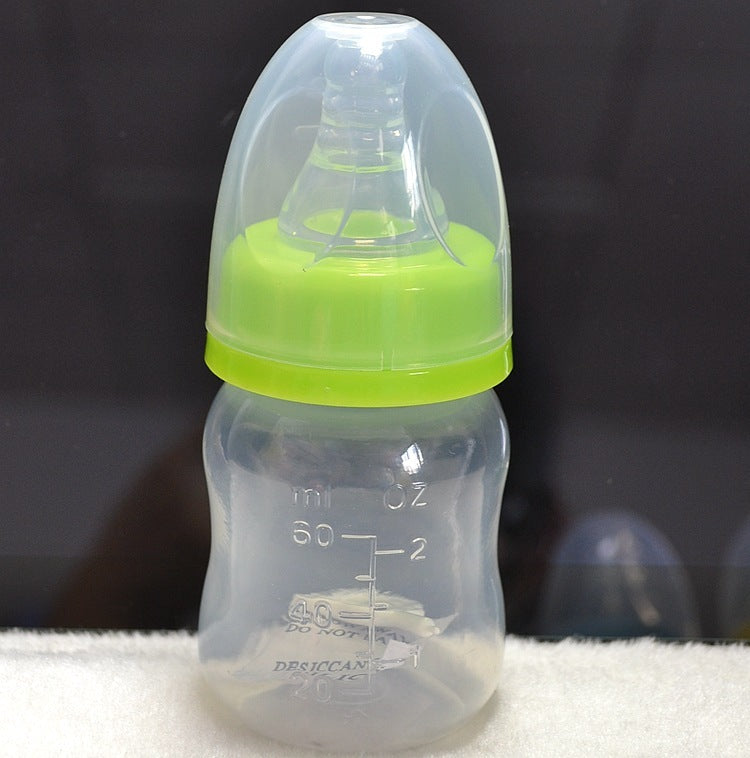 Stereoscopic Sucking PP Silica Gel Baby Care Bottle