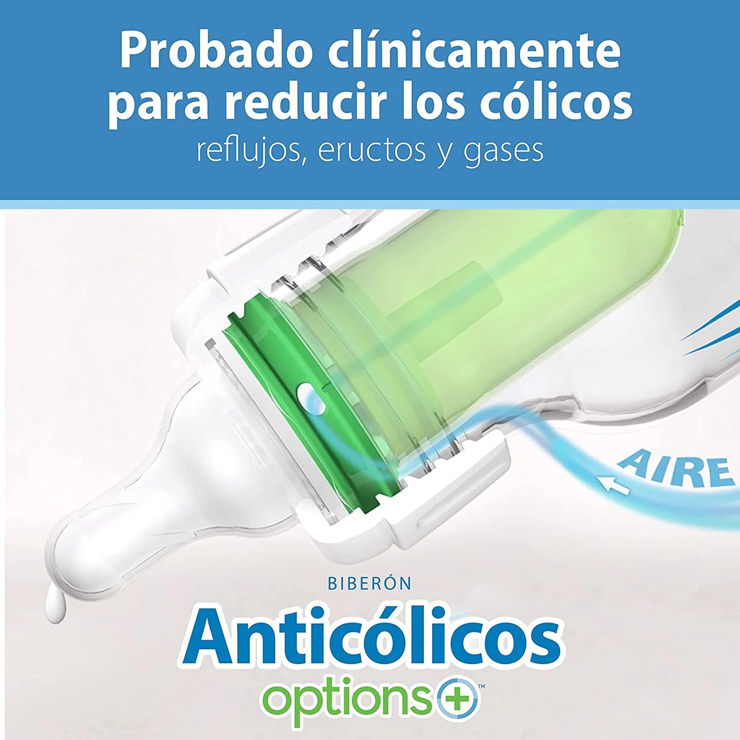 Natural Flow Anti-Colic Options+ Narrow Baby Bottle, 8 Oz/250 Ml, with Level 1 Slow Flow Nipple, Purple, 0M+, 3 Pack