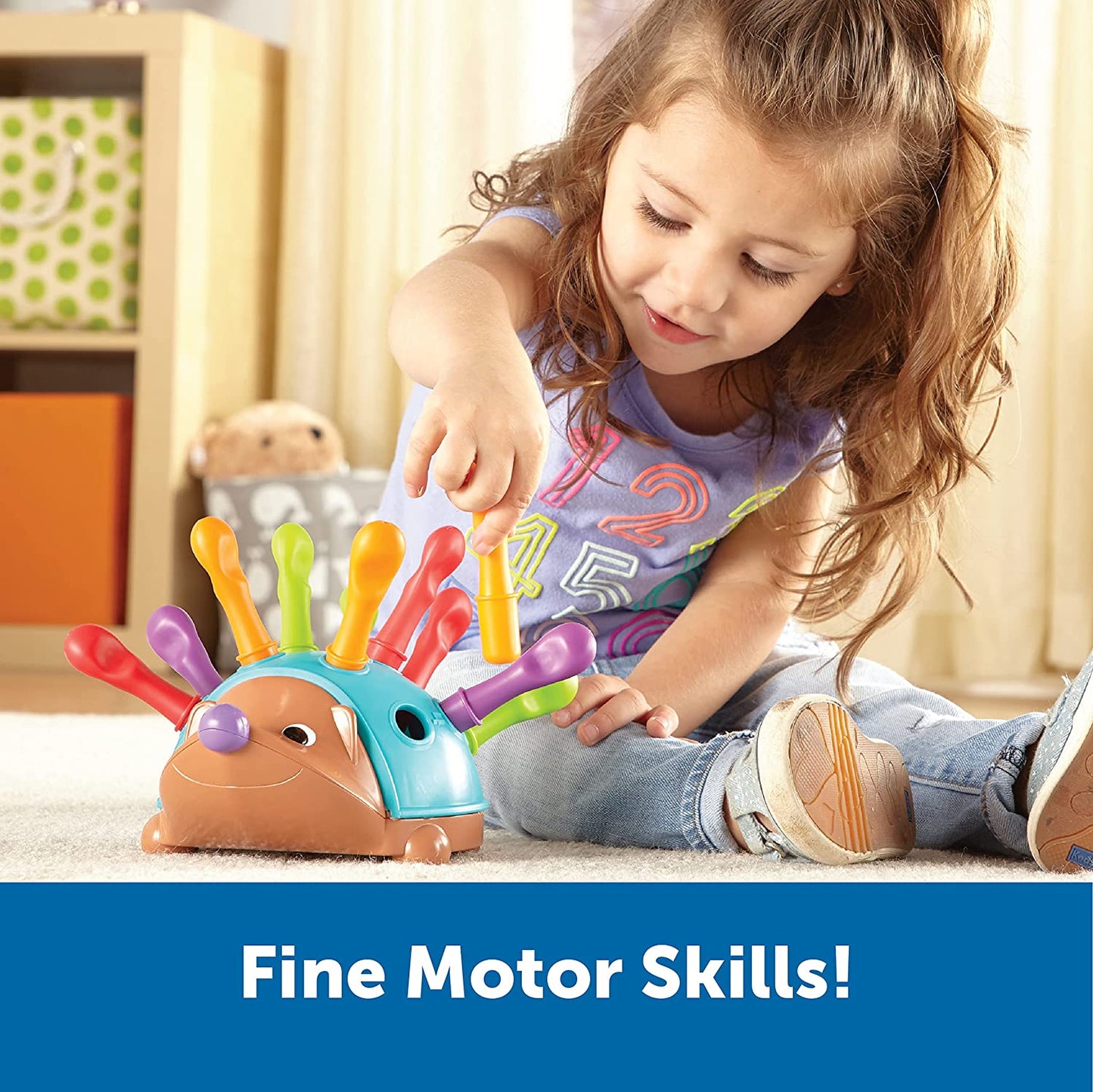 Spike the Fine Motor Hedgehog - Toddler Learning Toys, Fine Motor and Sensory Toys for Kids Ages 18+ Months, Montessori Toys