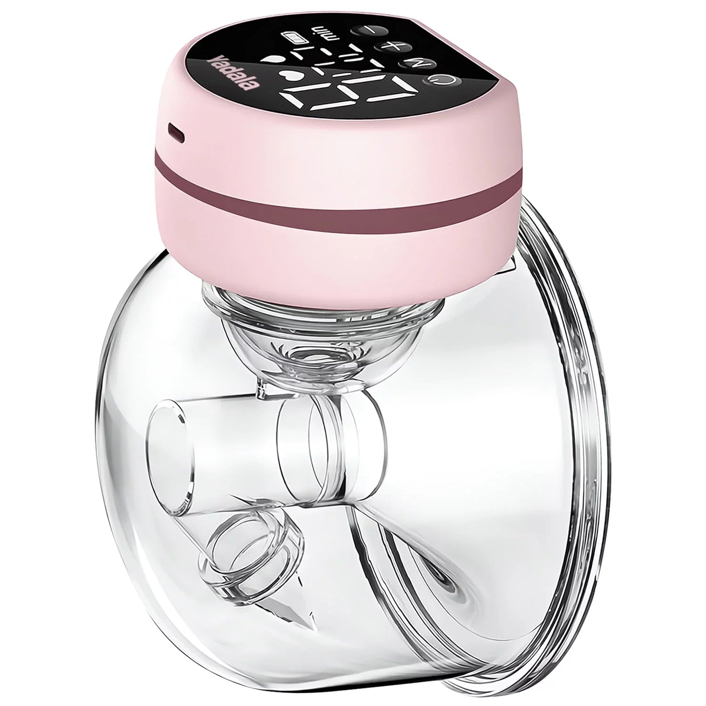 Electric Breast Pump, Wearable Breast Pump, Hands-Free Breast Pumps with 3 Modes, 9 Levels, Pink