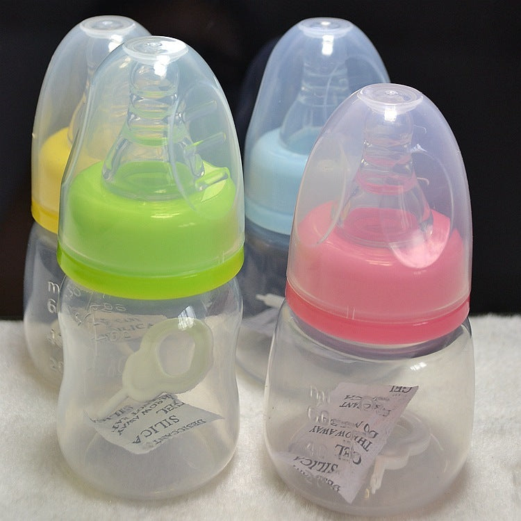 Stereoscopic Sucking PP Silica Gel Baby Care Bottle