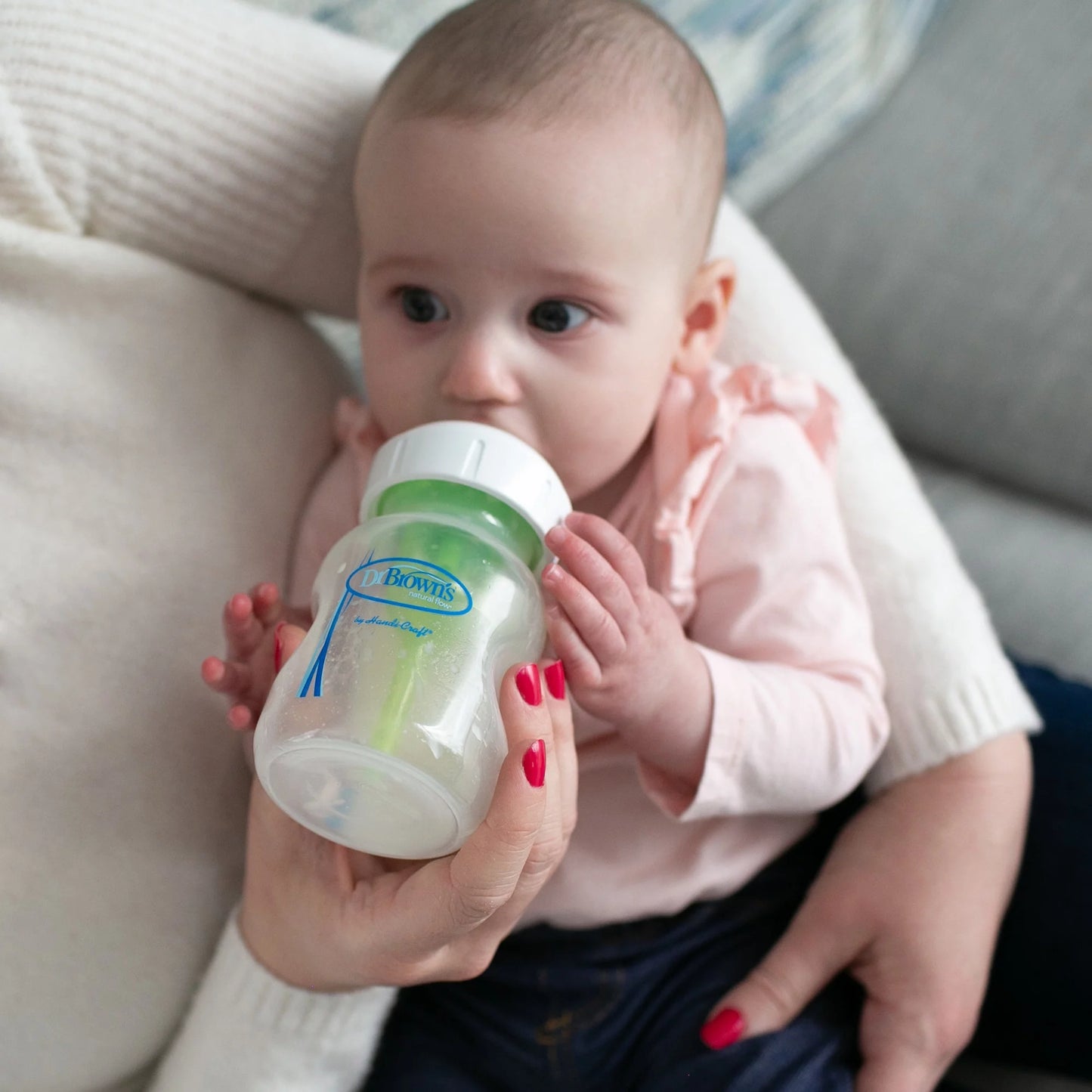 Options+ Wide-Neck Baby Bottle Nipple - Level 2, Medium Flow - 6-Pack - 3M+