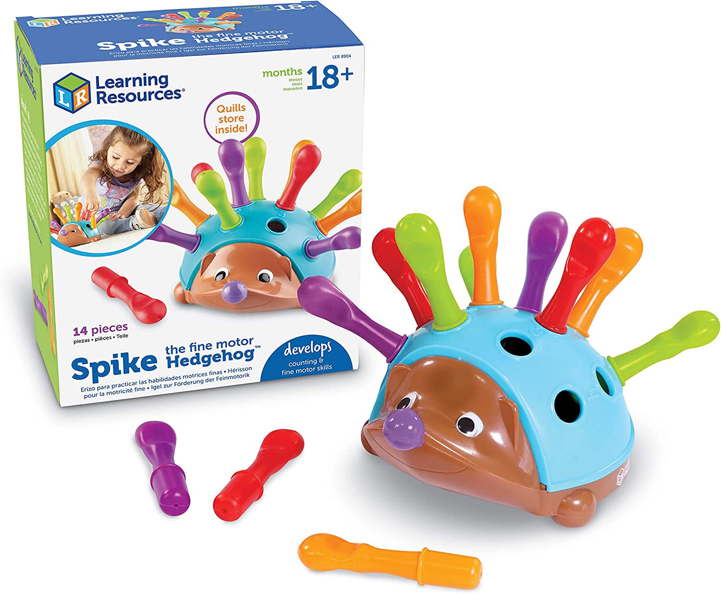 Spike the Fine Motor Hedgehog - Toddler Learning Toys, Fine Motor and Sensory Toys for Kids Ages 18+ Months, Montessori Toys