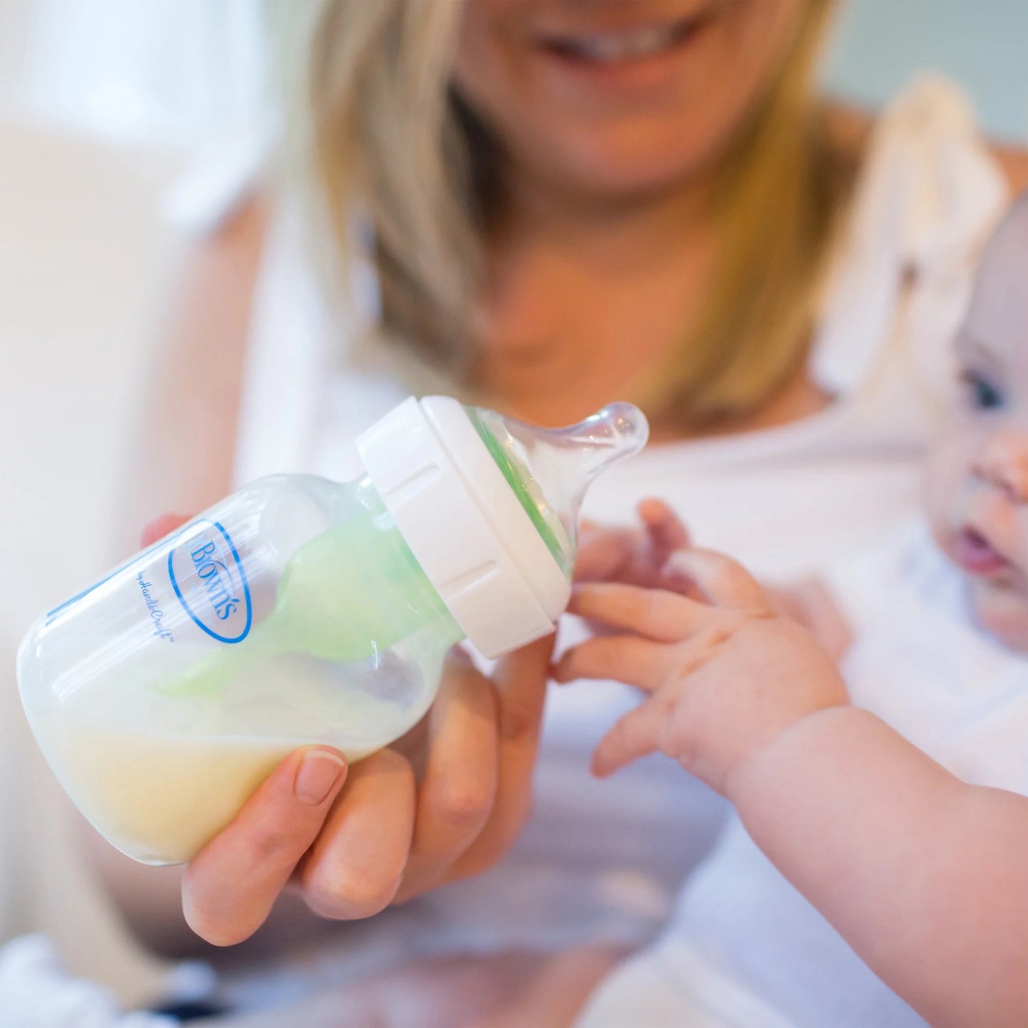 Options+ Wide-Neck Baby Bottle Nipple - Level 2, Medium Flow - 6-Pack - 3M+