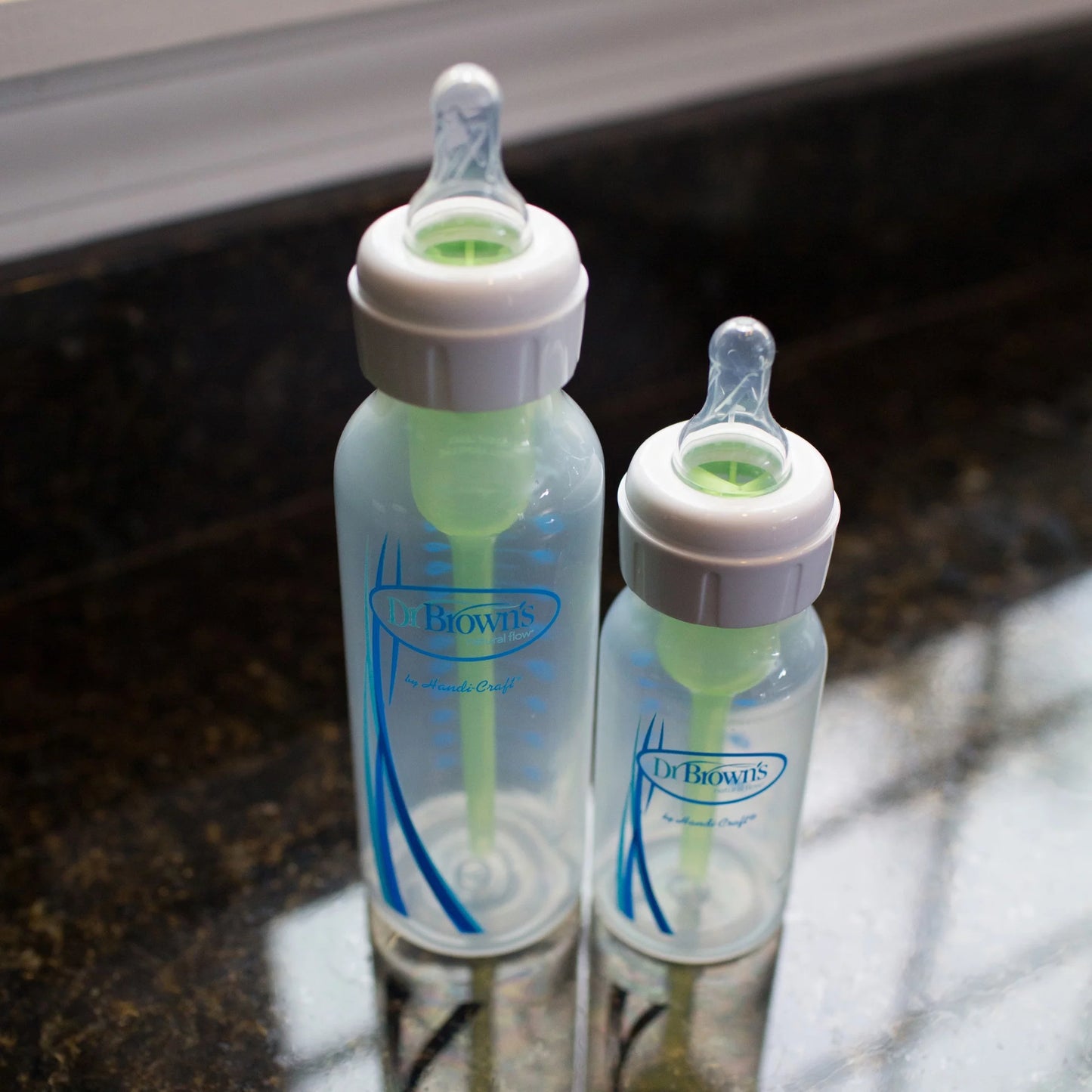 Natural Flow Anti-Colic Options+ Narrow Baby Bottle, 4Oz/120Ml, with Level 1 Slow Flow Nipple, 1-Pack, 0M+
