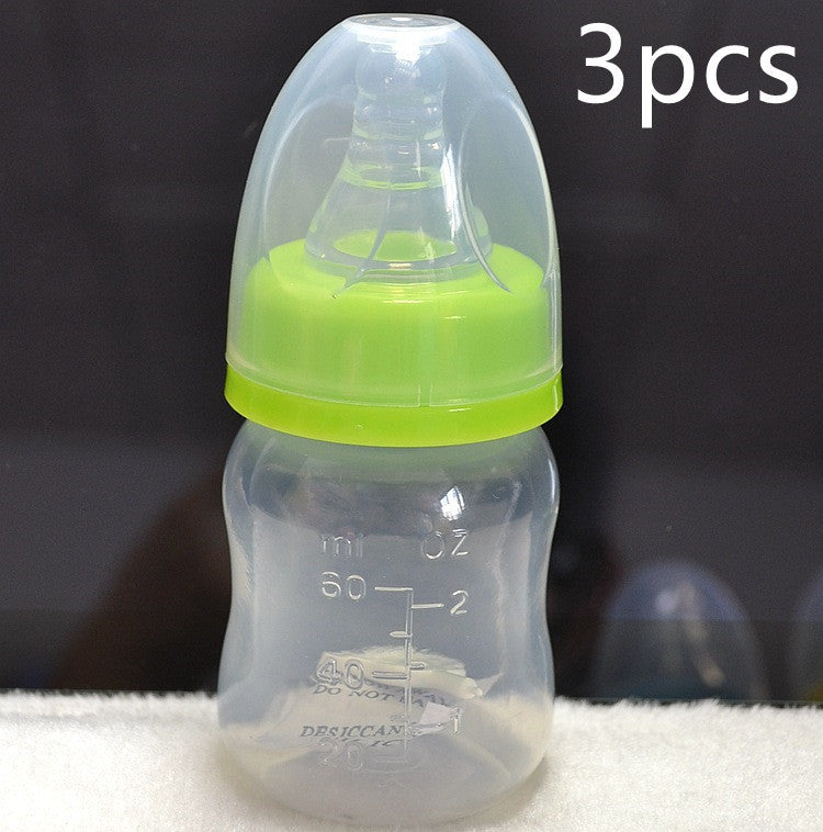 Stereoscopic Sucking PP Silica Gel Baby Care Bottle