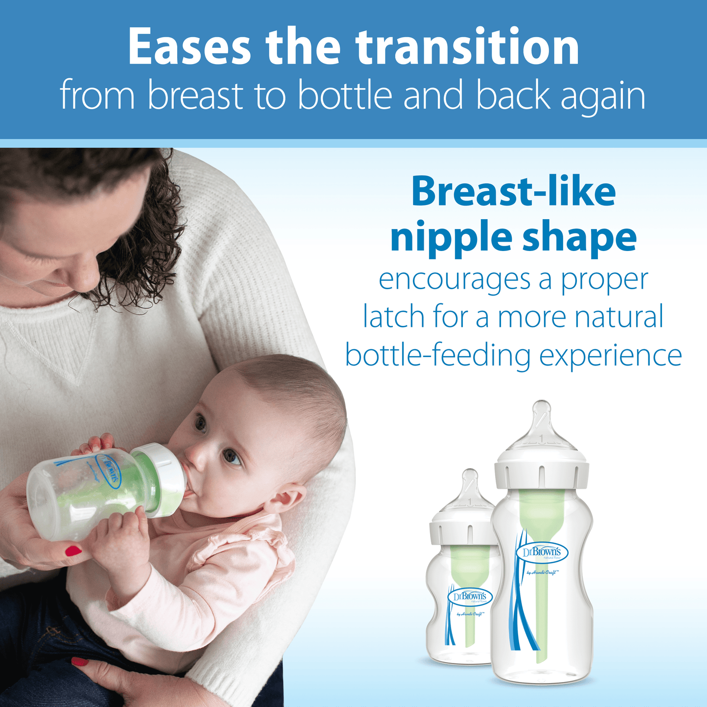 Options+ Wide-Neck Baby Bottle Nipple - Level 4, Fast Flow - 6-Pack - 9M+