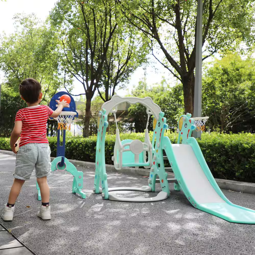 5 in 1 Toddler Slide and Swing Play-Set Baby'S Activity Center