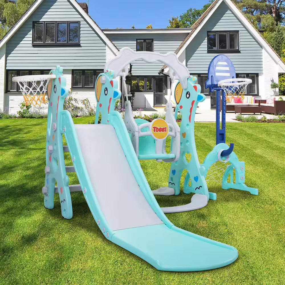 5 in 1 Toddler Slide and Swing Play-Set Baby'S Activity Center