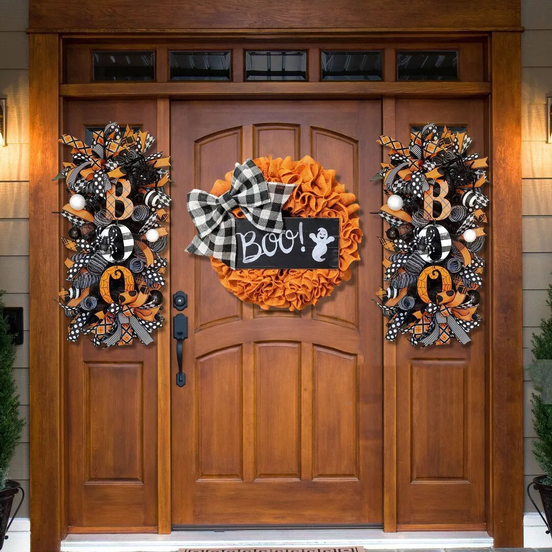 Halloween Wreath Door Hanging Decoration 