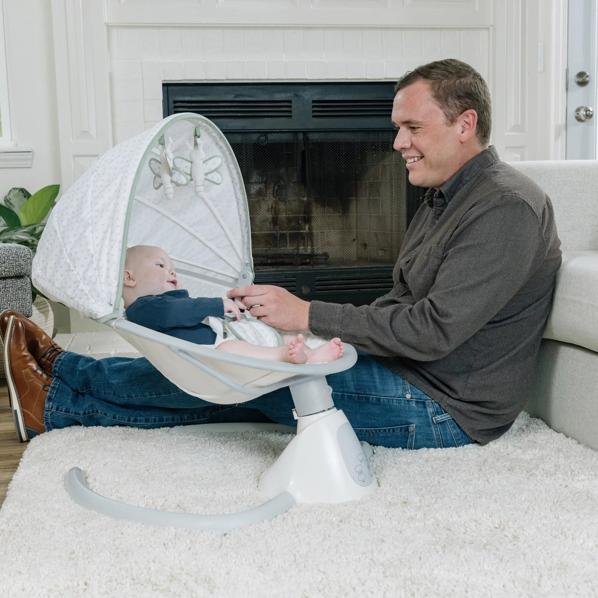 Tranquility Bluetooth Enabled Indoor Baby Swing (Stardust)