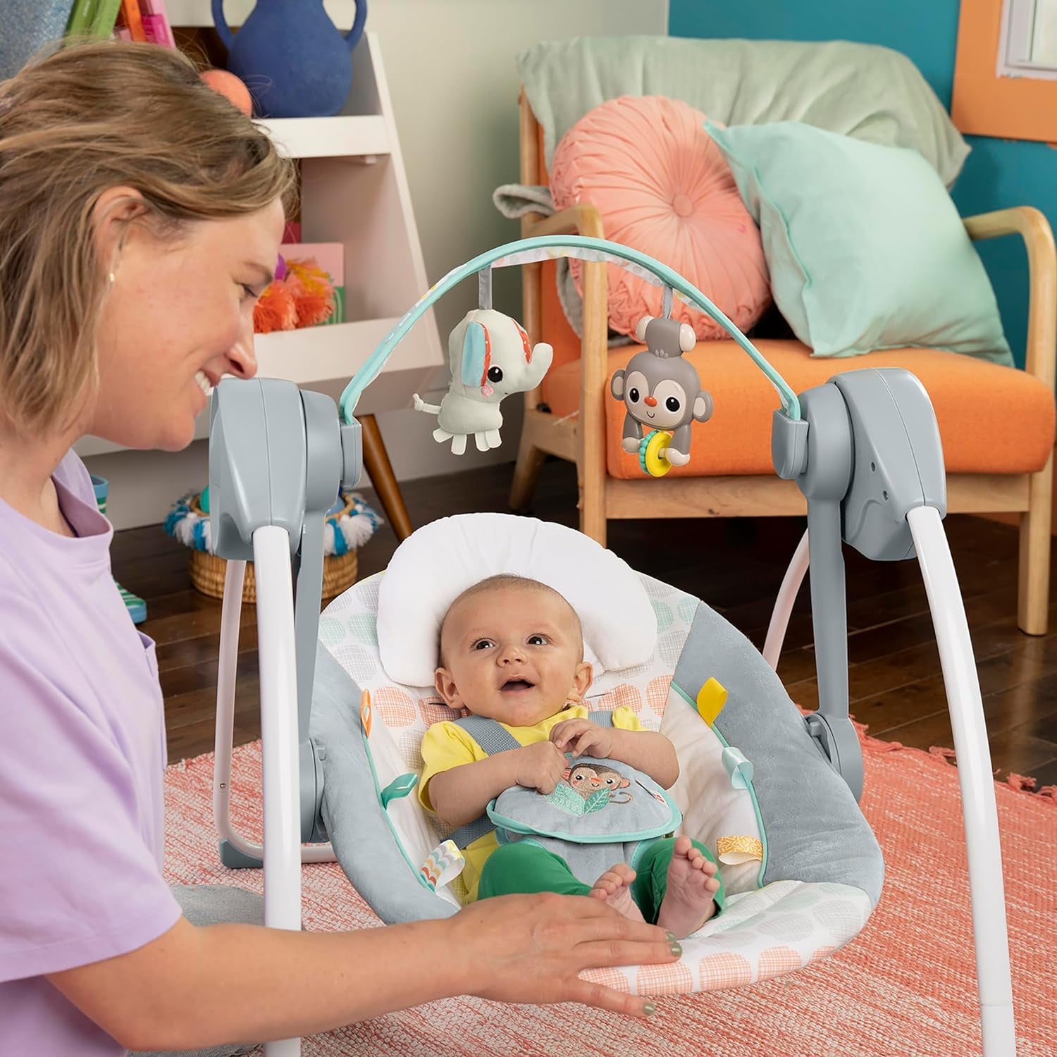 Bright Starts Portable Swing