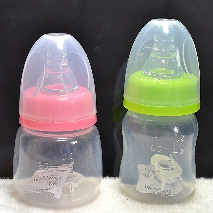 Stereoscopic Sucking PP Silica Gel Baby Care Bottle