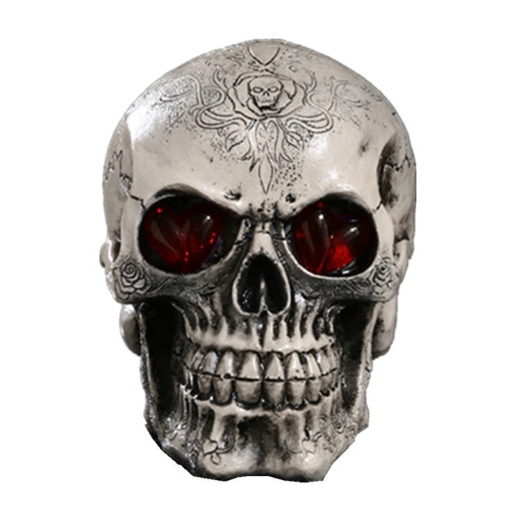 Resin led skull decoration