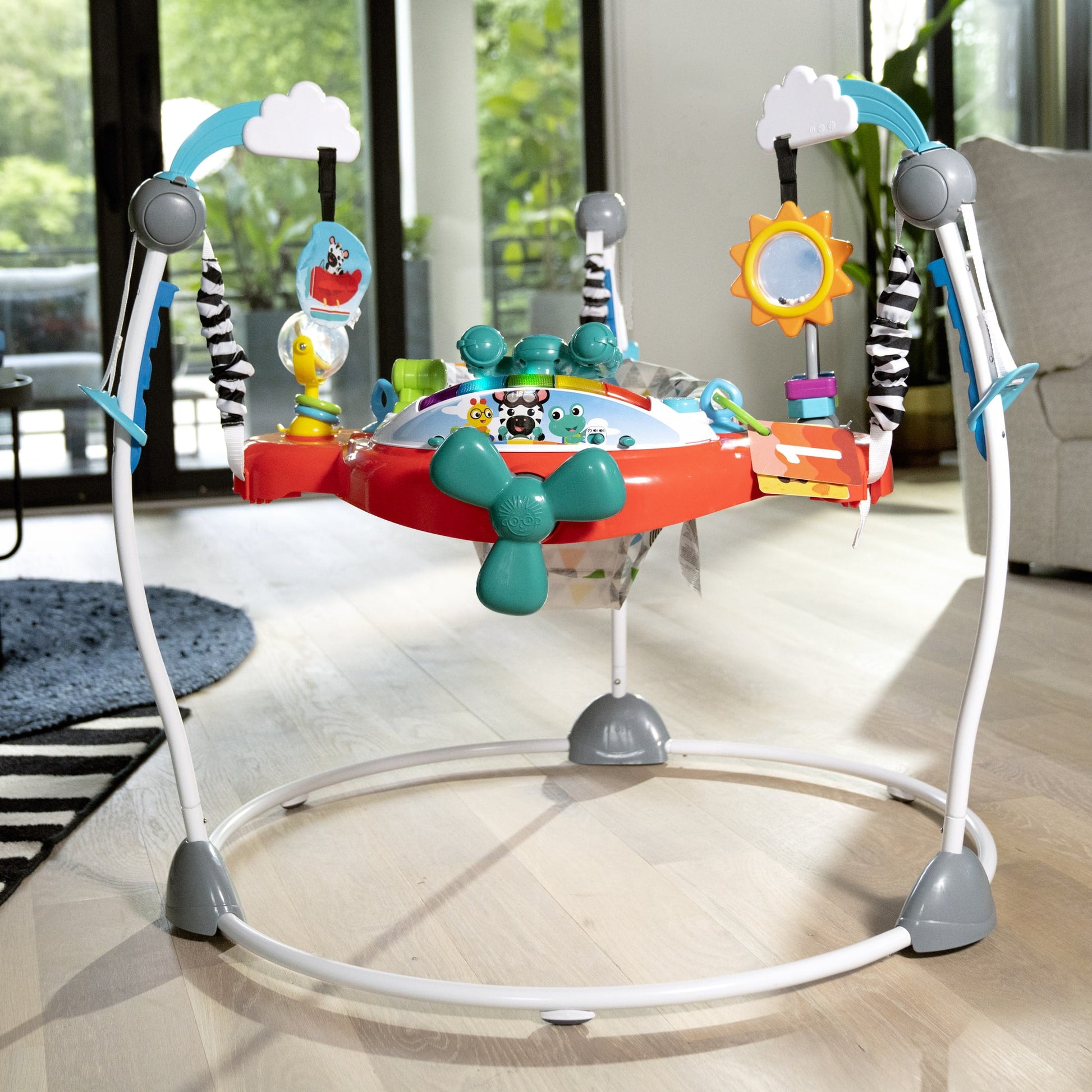 Ocean Explorers Airplane Adventure Baby Activity Center Jumper, Ages 6+ Months