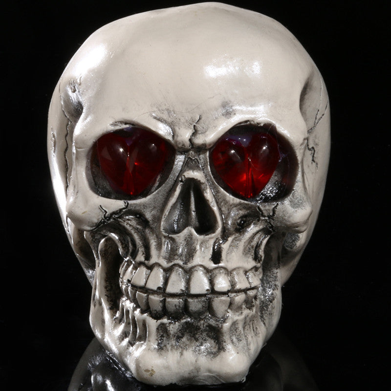 Resin led skull decoration