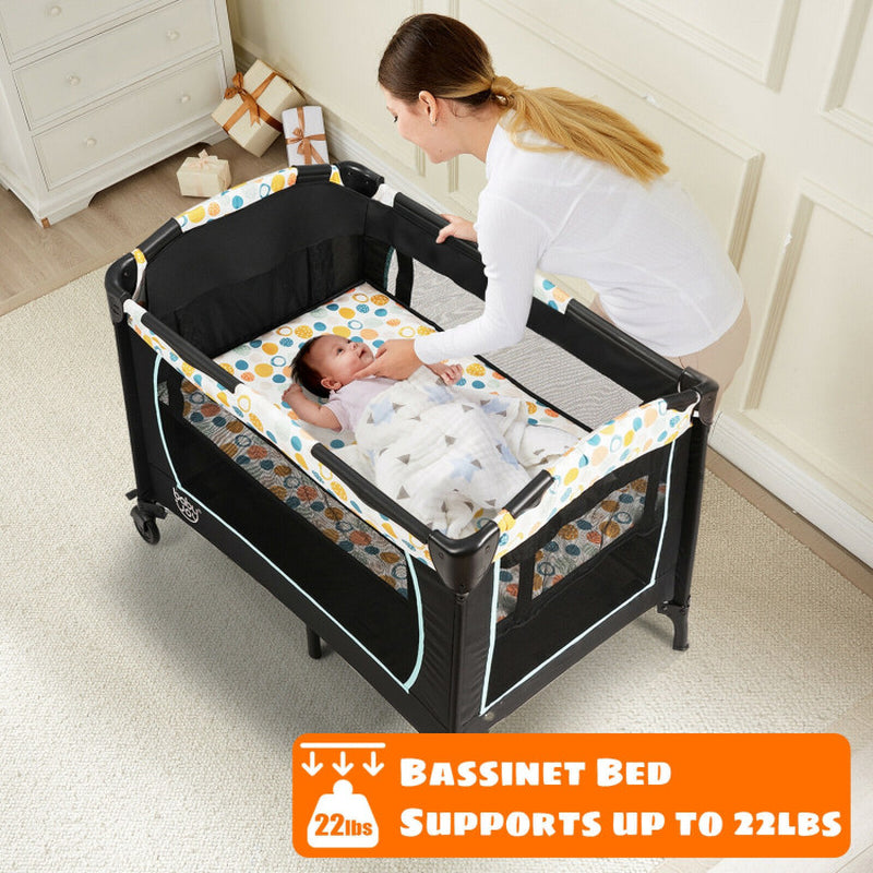 4-In-1 Convertible Playard with Changing Station