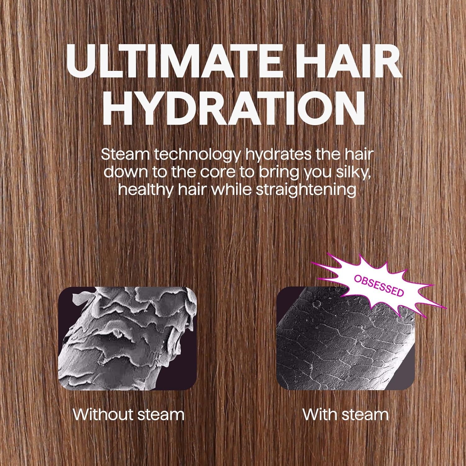 Pro Steam Hair Straightener 3 in 1 Brush