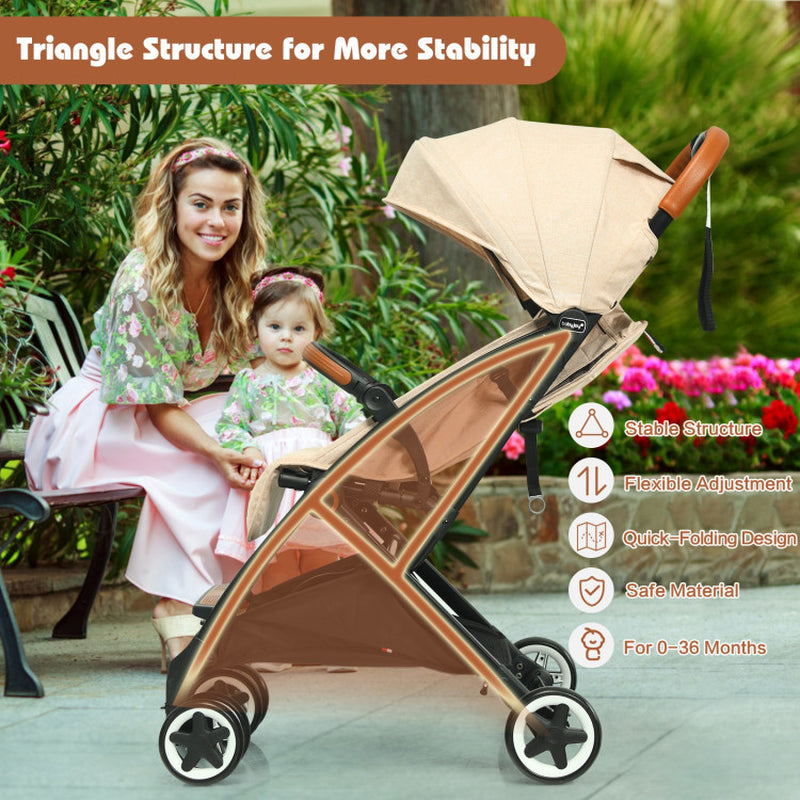 Lightweight Aluminium Frame Baby Stroller with Net