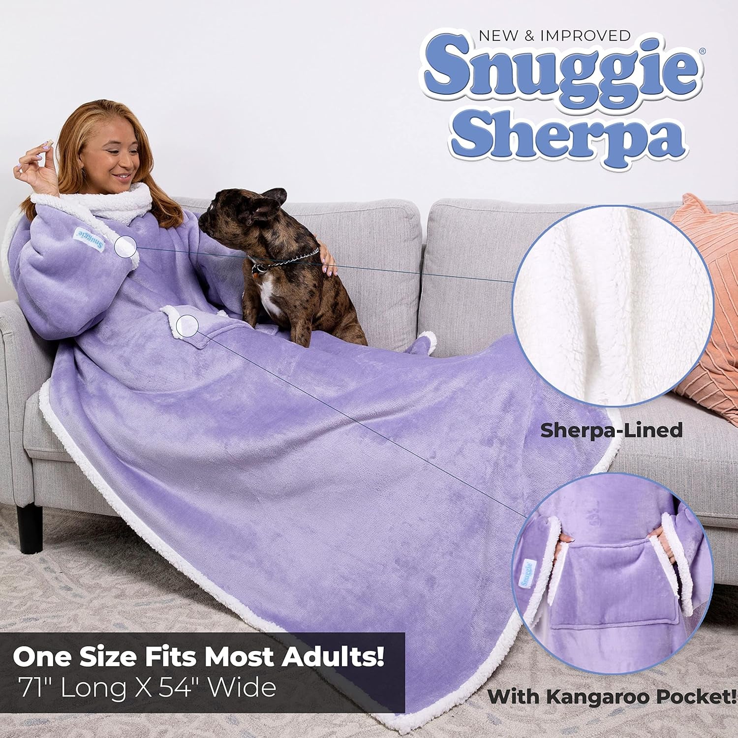 Sherpa - the Original Wearable Blanket That Has Sleeves 