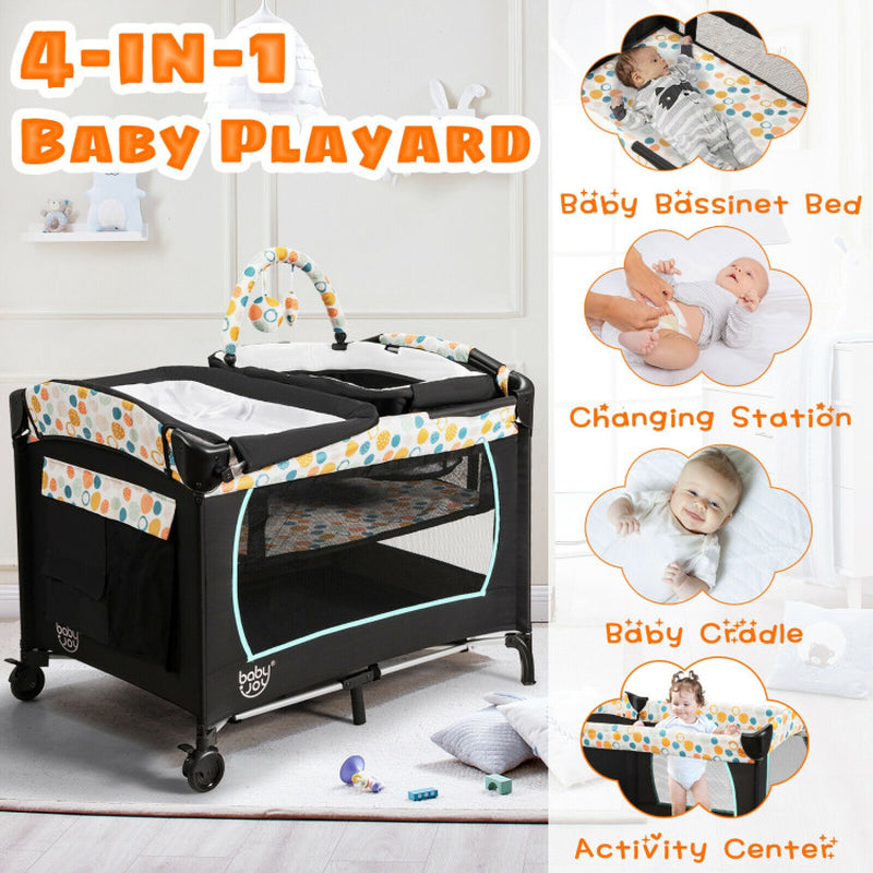 4-In-1 Convertible Playard with Changing Station
