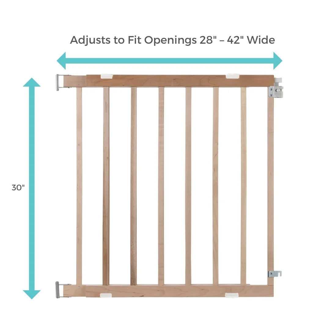 30 In. H X 28-42 In. Wood Child Safety Gate