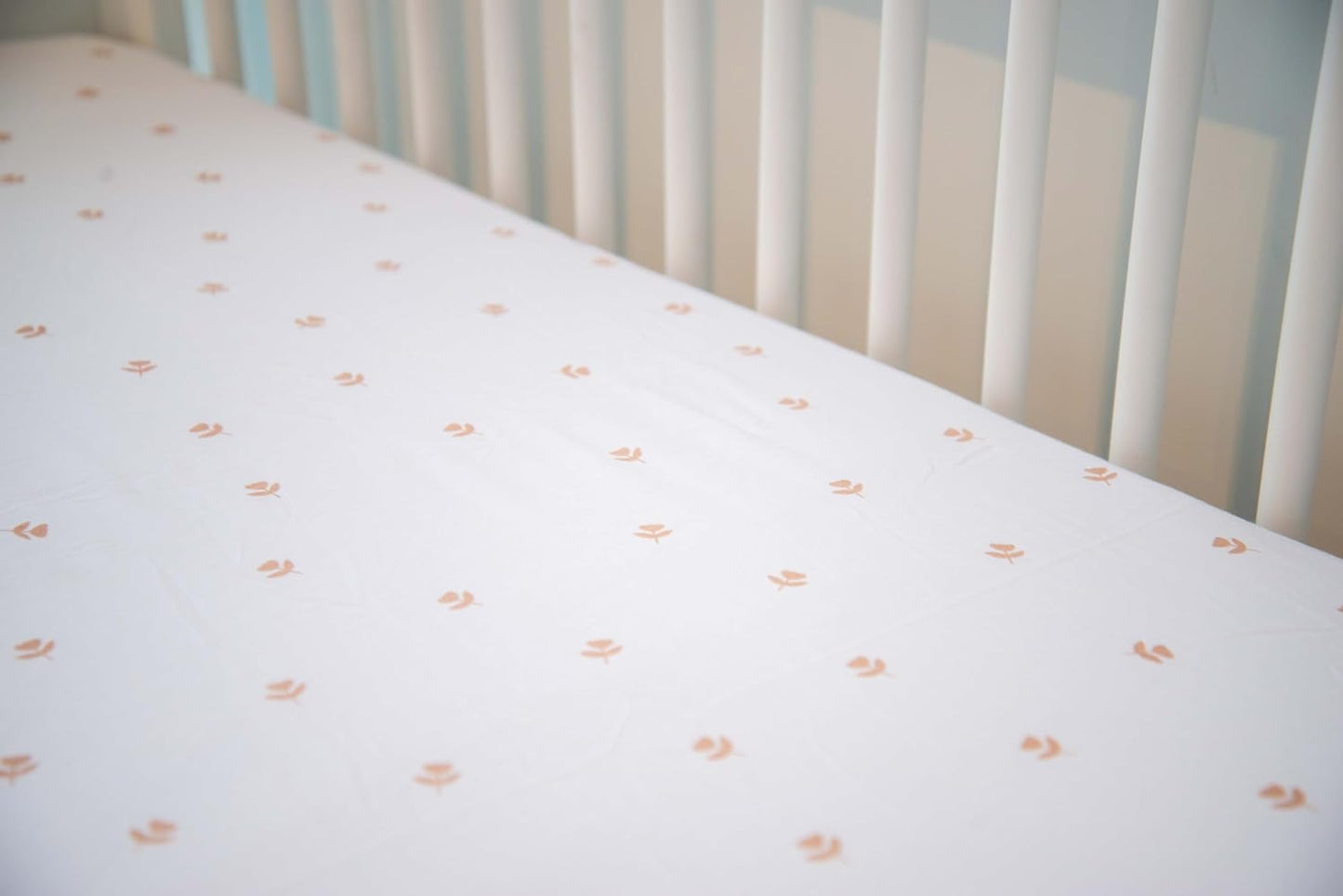 Crib Sheets Set 2 Pack - Baby Crib Sheets with 100% Jersey Cotton - Crib Sheets for Boys and Girls, Newborn Essentials (Crib, Pink Tulip)