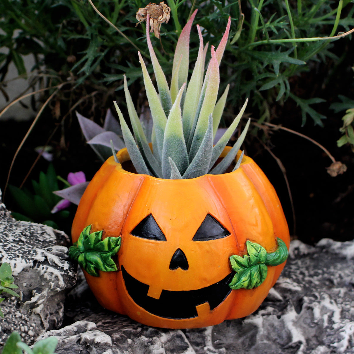 Halloween Pumpkin Flower Pot