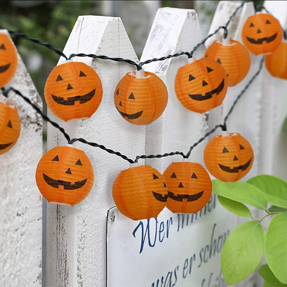 Halloween Pumpkin Lantern String Lights 8.5Ft 