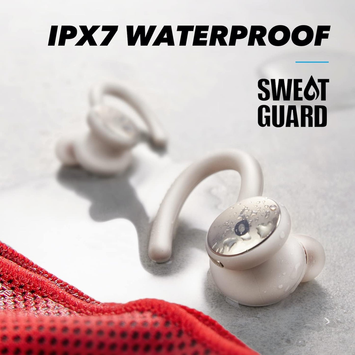 by  Sport X10 True Wireless Bluetooth Sport Earbuds, Rotatable Over-Ear Hooks for Ultimate Comfort and Secure Fit, Deep Bass, IPX7 Waterproof, Sweatproof, Fast Charge, App, Gym, Running