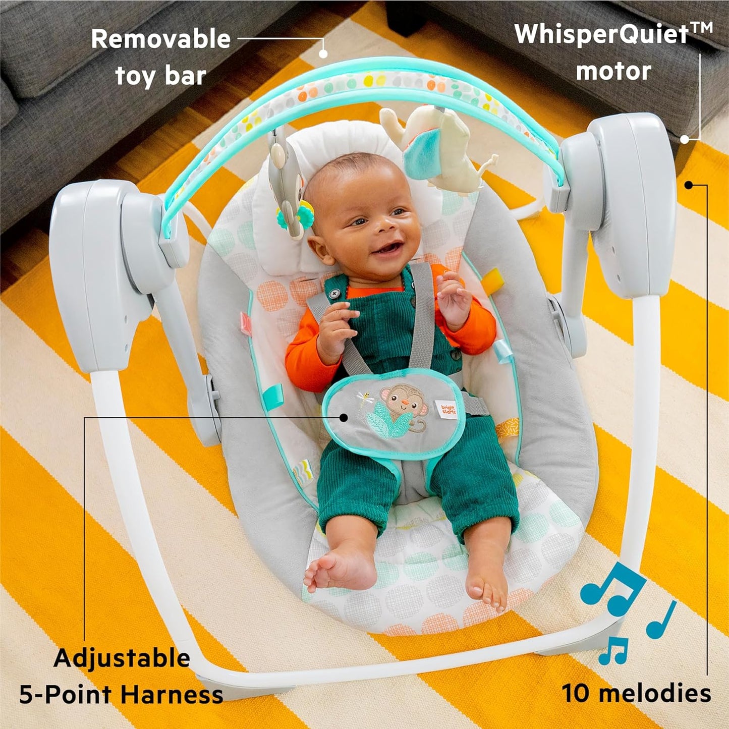 Bright Starts Portable Swing