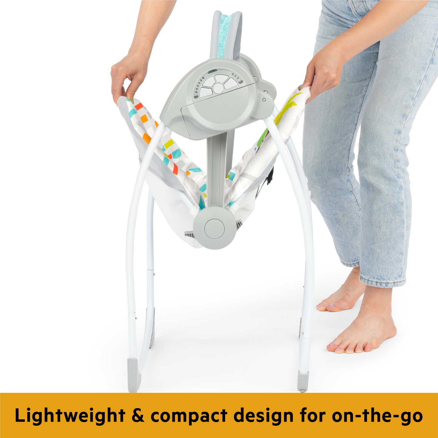 Playful Paradise Portable Compact Baby Swing 