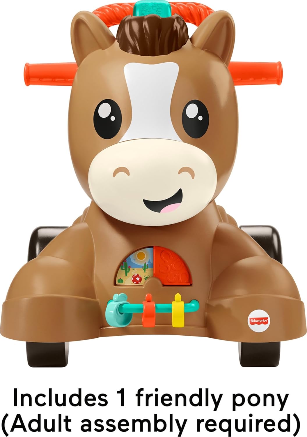 Walk Bounce & Ride Pony Musical Walker & Ride-On for Infants & Toddlers Ages 9+ Months 