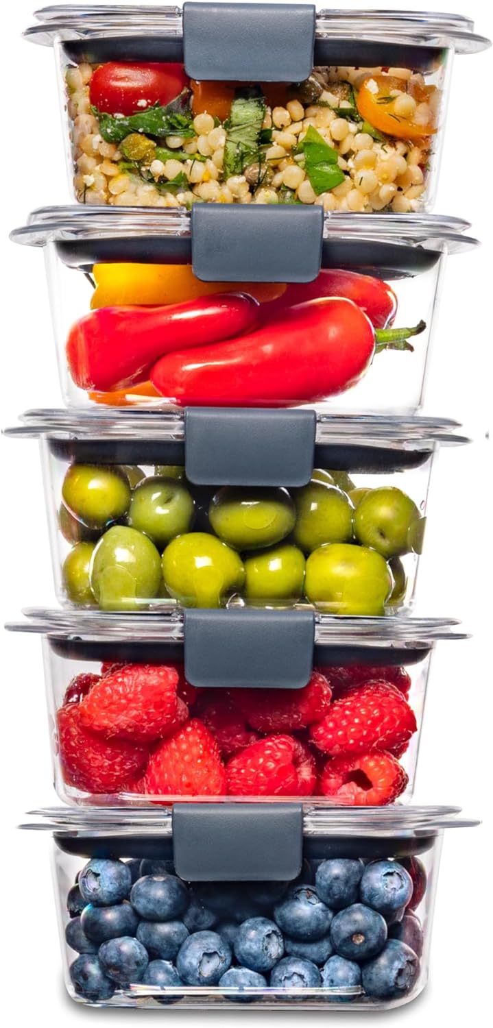 Brilliance BPA Free Food Storage Containers with Lids