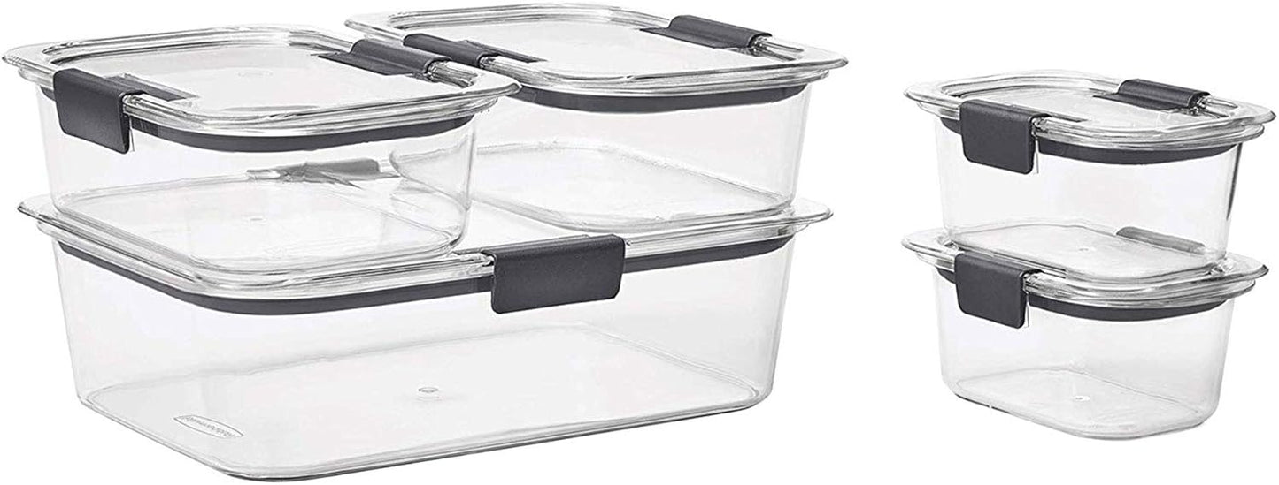 Brilliance BPA Free Food Storage Containers with Lids