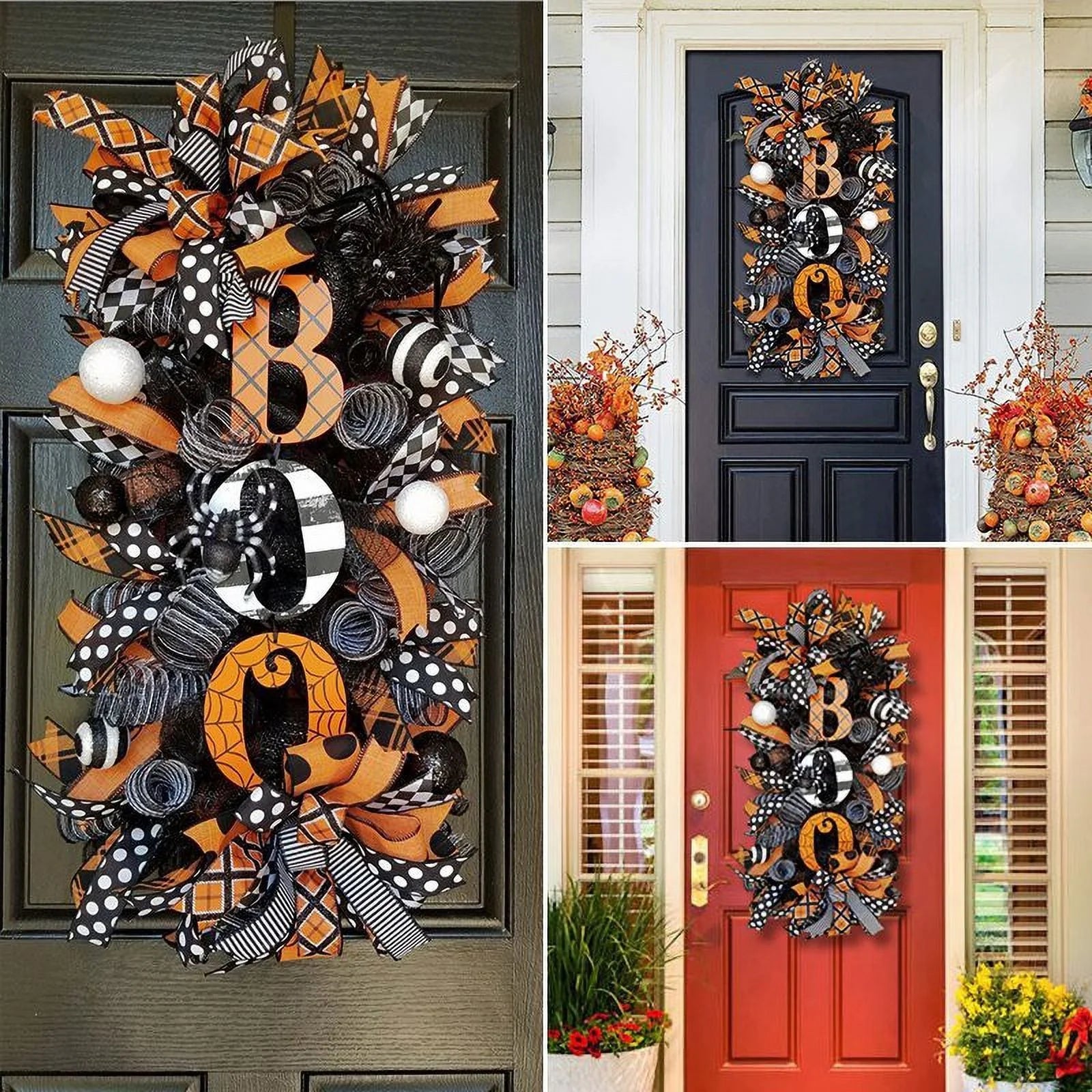 Halloween Wreath Door Hanging Decoration 