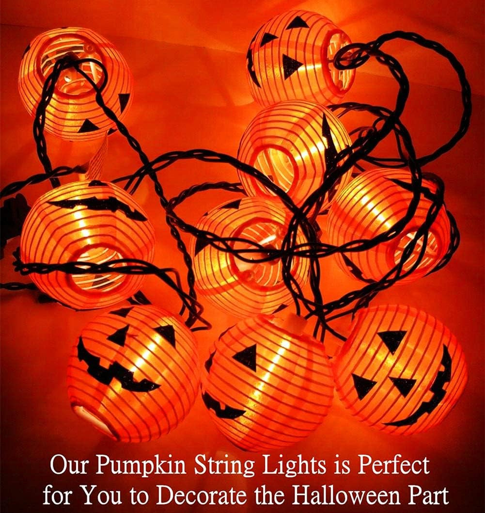 Halloween Pumpkin Lantern String Lights 8.5Ft 