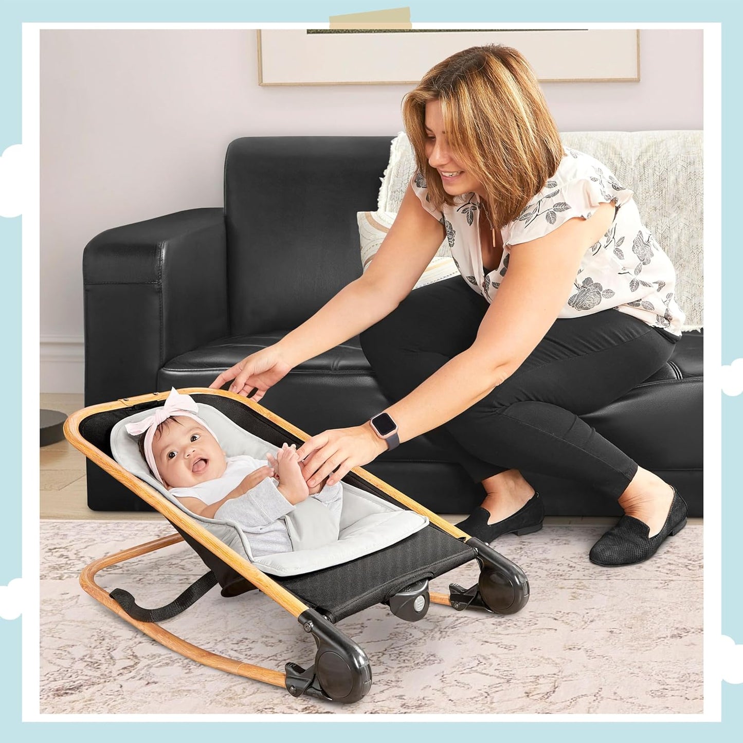 Rock with Me 2-In-1 Baby Rocker and Stationary Seat