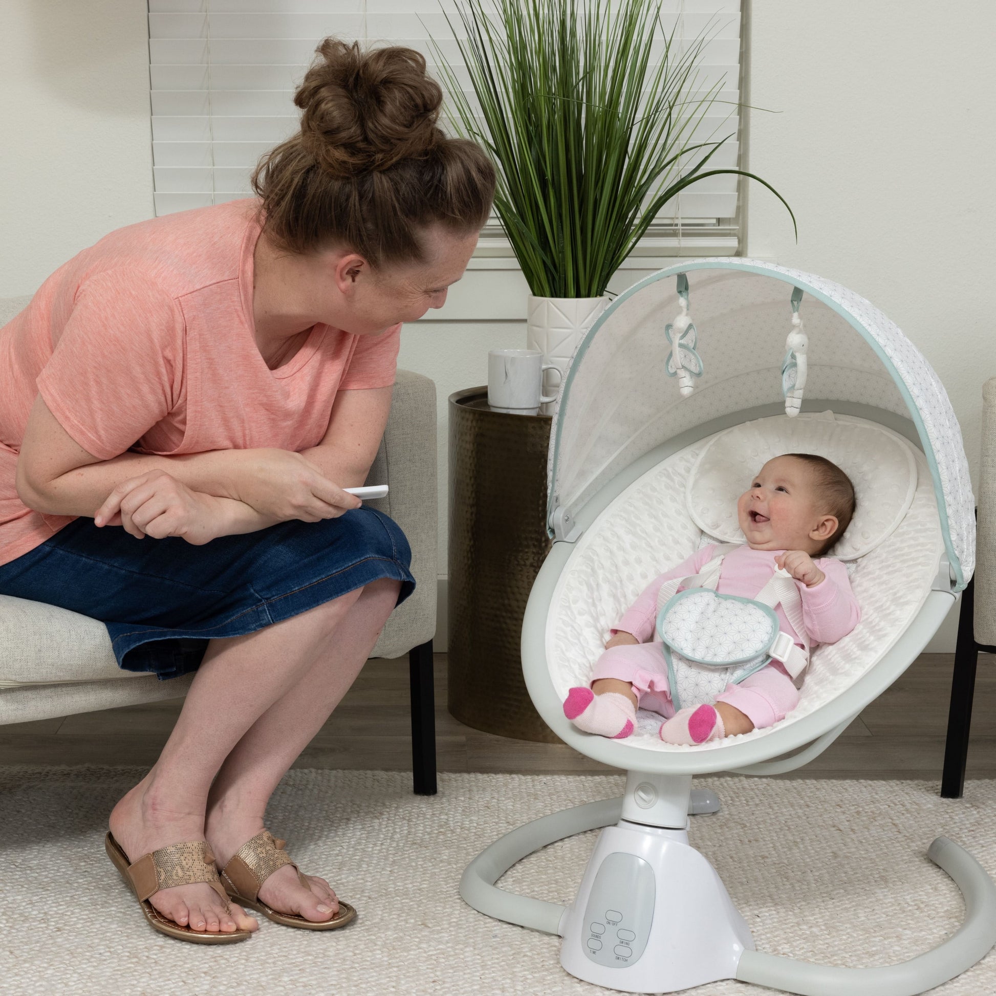 Tranquility Bluetooth Enabled Indoor Baby Swing (Stardust)