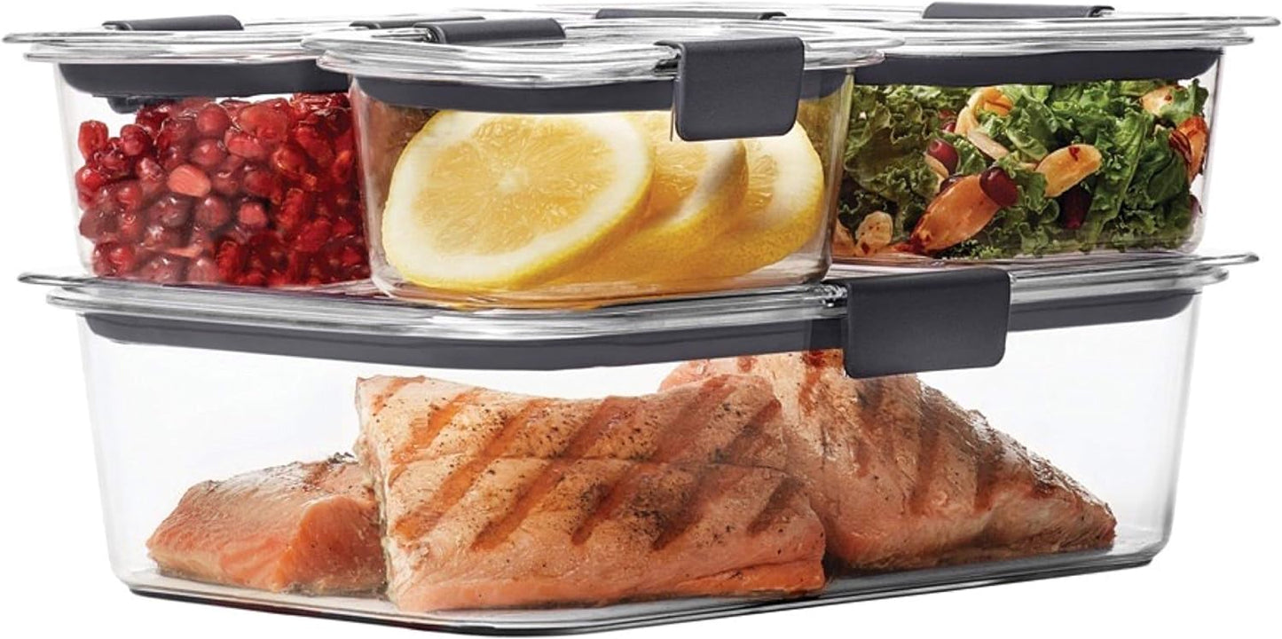 Brilliance BPA Free Food Storage Containers with Lids