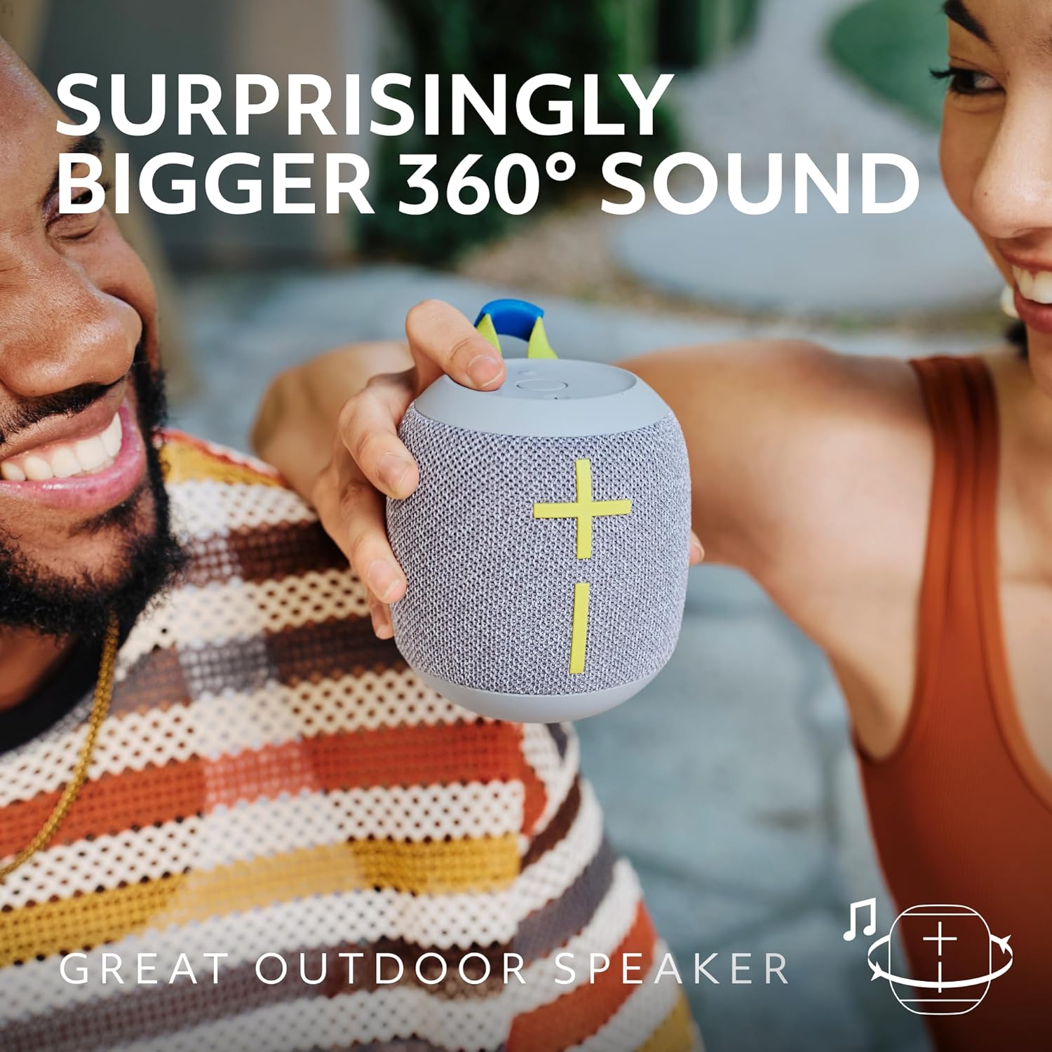 WONDERBOOM 4 Portable Waterproof Bluetooth Speaker with Big Bass and 360-Degree Sound, Dustproof Floating Speaker with 131Ft (40M) Range - Blue