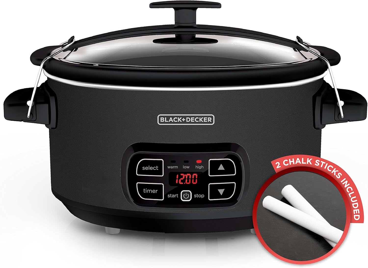 BLACK + DECKER 7-Quart Chalkboard Slow Cooker