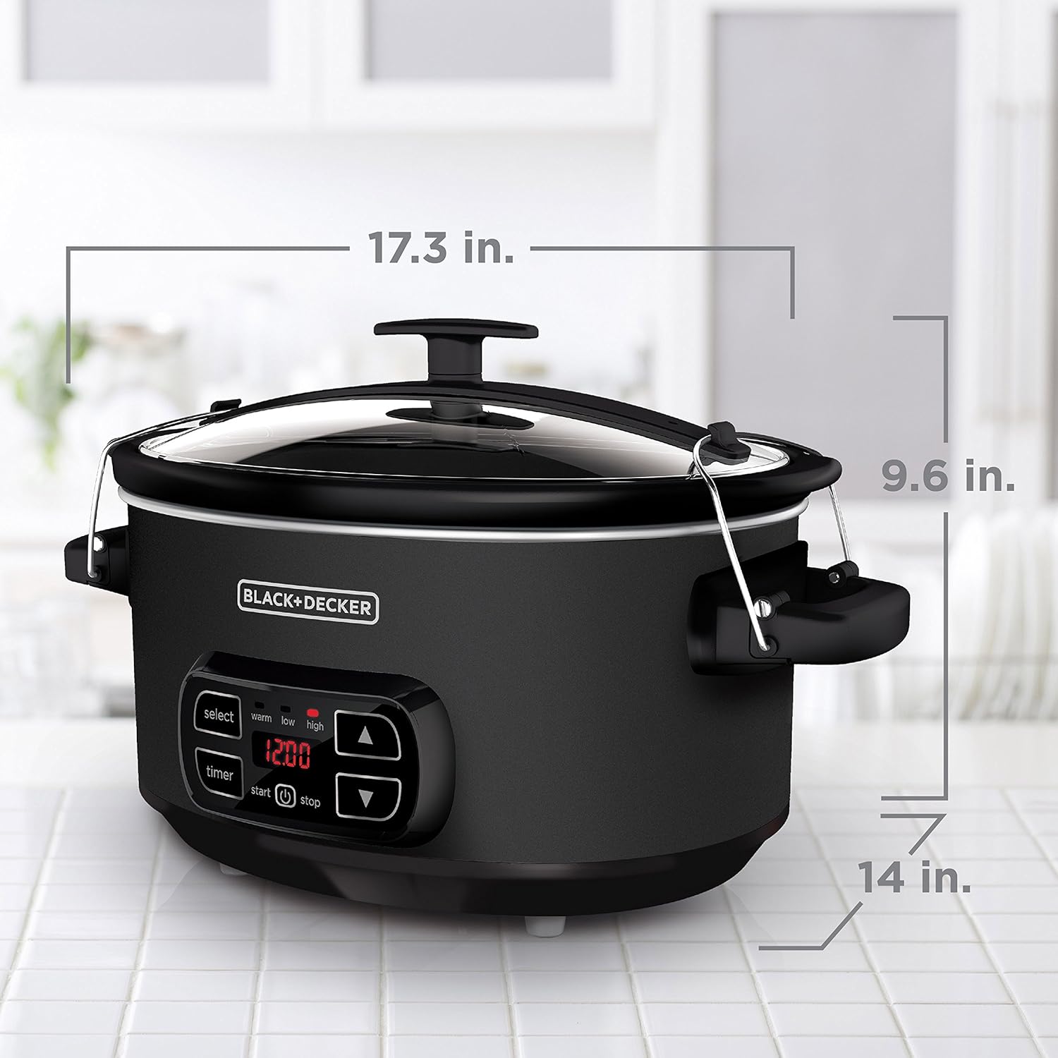 BLACK + DECKER 7-Quart Chalkboard Slow Cooker