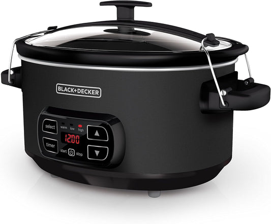 BLACK + DECKER 7-Quart Chalkboard Slow Cooker