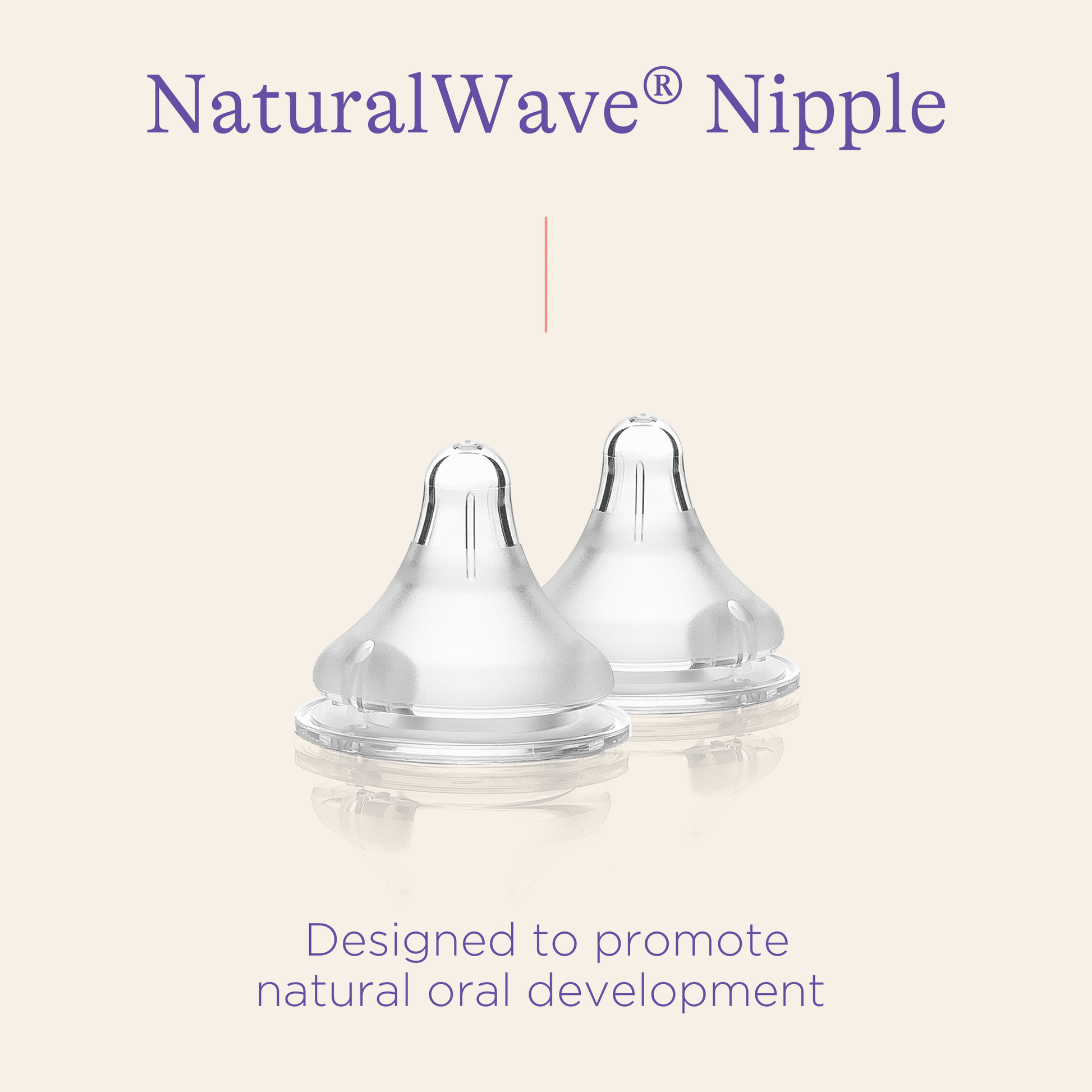 Naturalwave Baby Bottle Nipples, Slow Flow, 2 Count