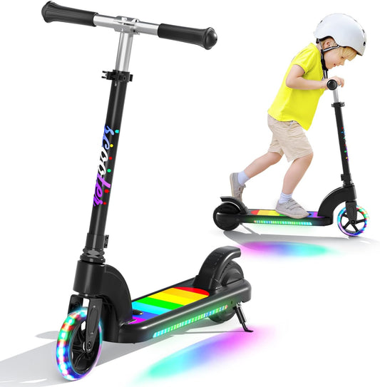 Kids Electric Scooter with Adjustable Height Ages 6-12