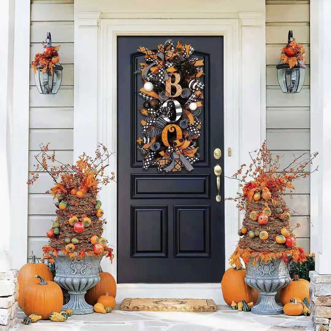 Halloween Wreath Door Hanging Decoration 