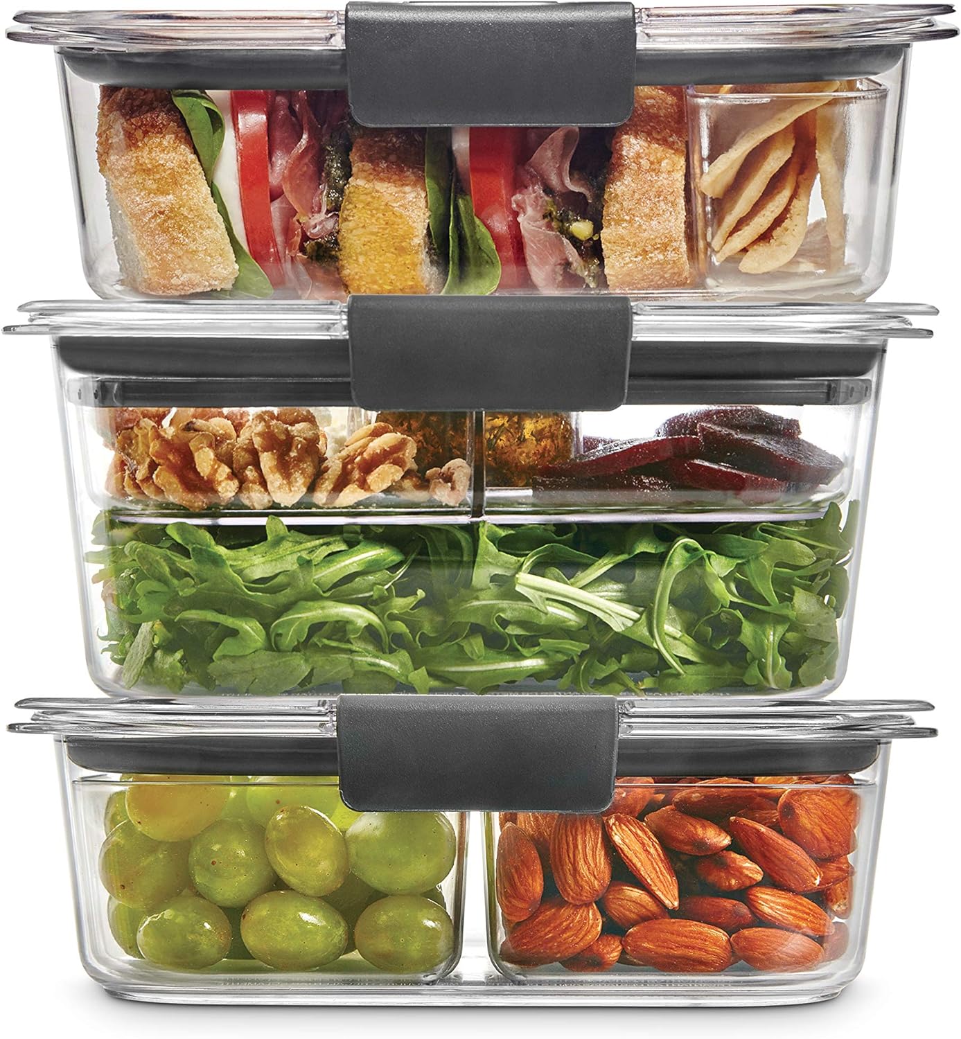 Brilliance BPA Free Food Storage Containers with Lids