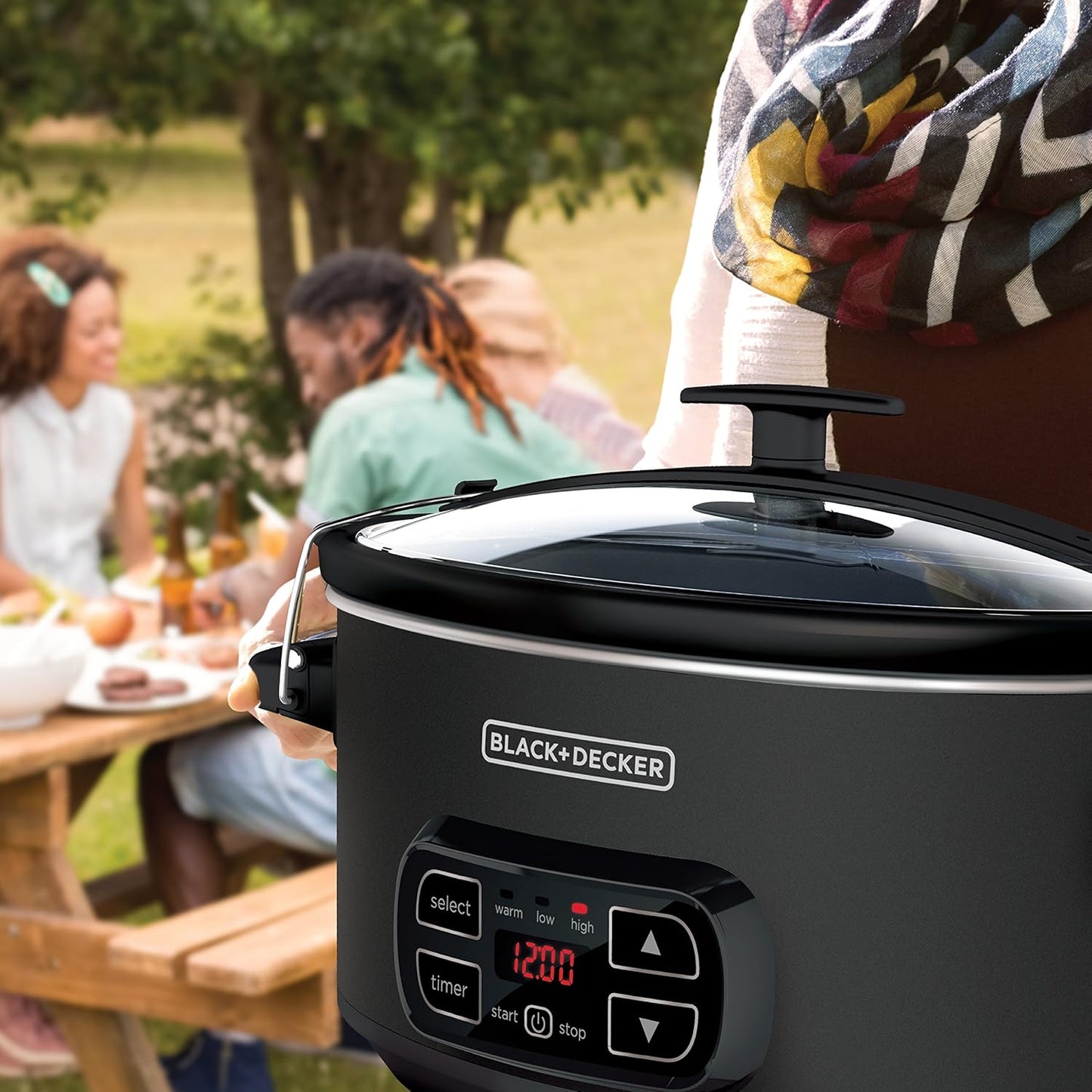 BLACK + DECKER 7-Quart Chalkboard Slow Cooker