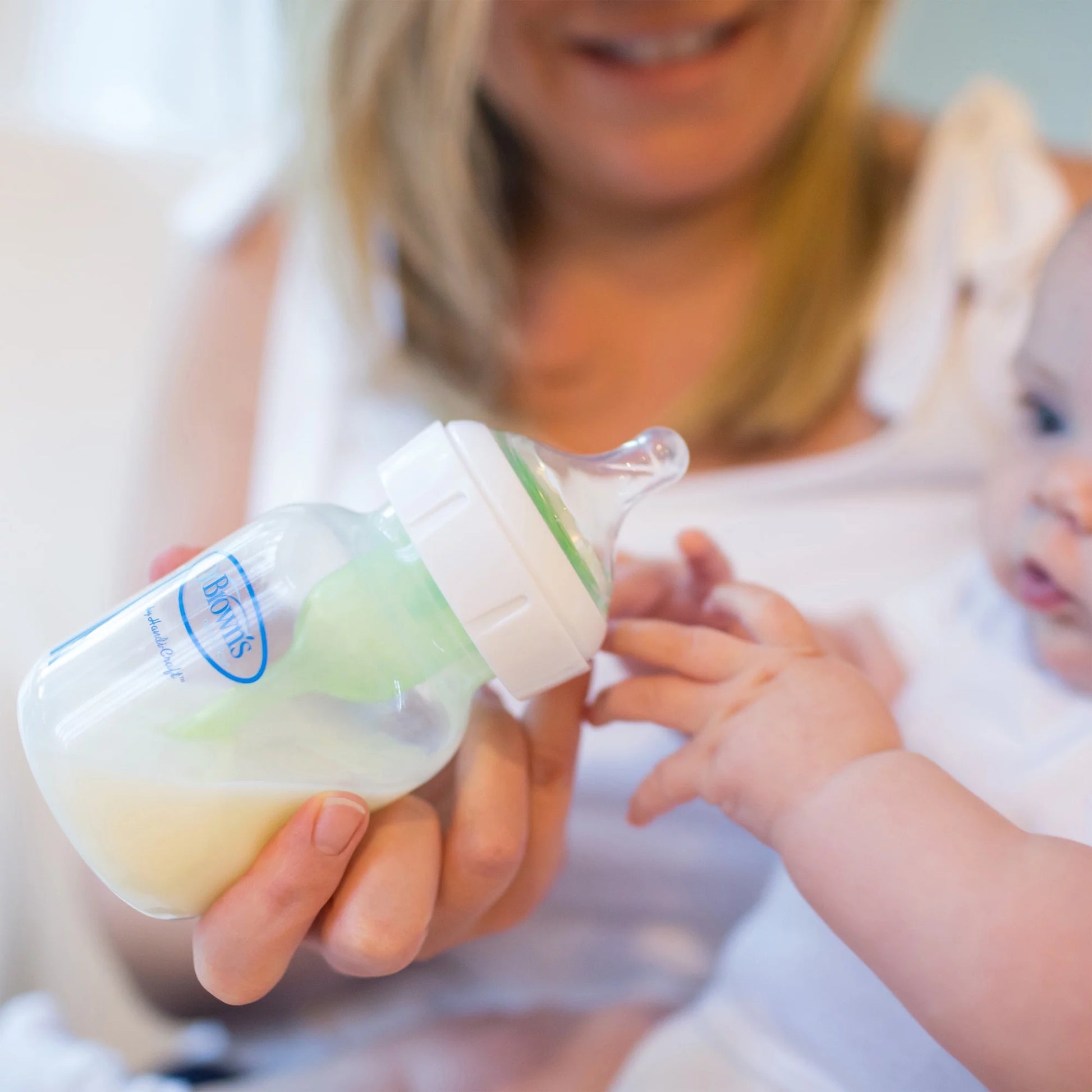 Options+ Wide-Neck Baby Bottle Nipple - Level 2, Medium Flow - 6-Pack - 3M+